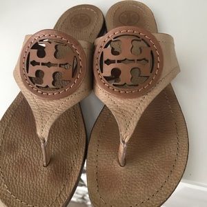 Tory Burch Tan Leather Sandals